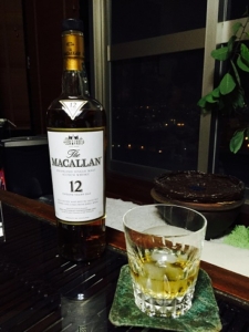 MACALLAN 12年とバカラのグラス